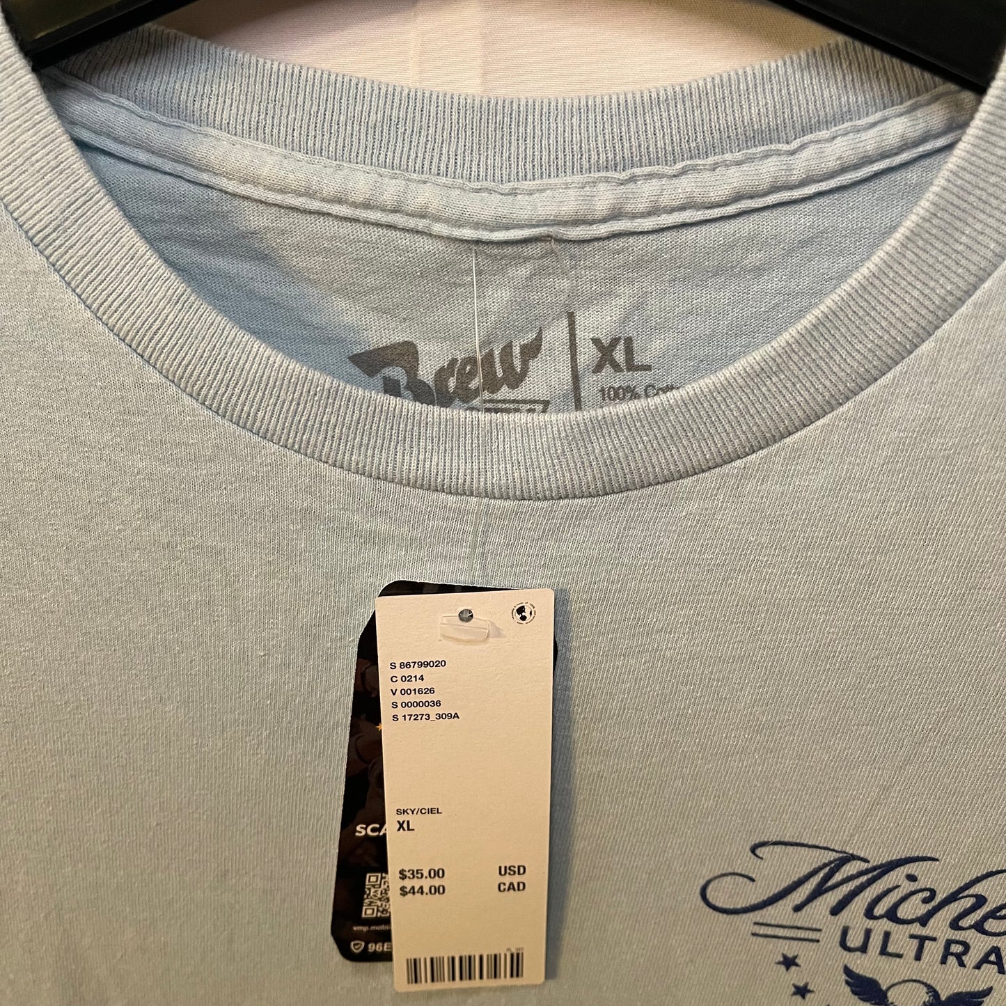 Brew Crew Michelob Ultra T-Shirt (New)