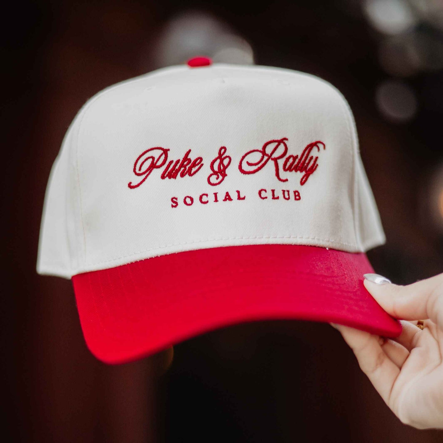 Katydid Puke & Rally Social Club Two-Toned Vintage Hat (New)