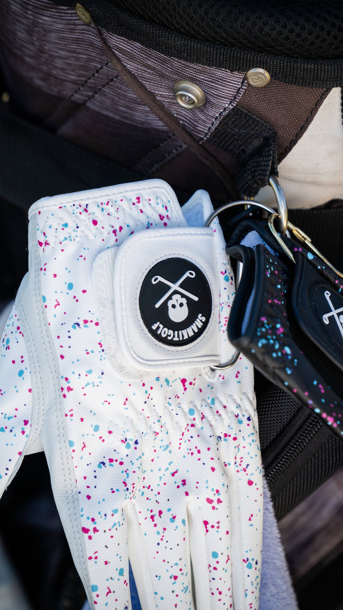 White Paint Splatter Golf Glove (NEW)