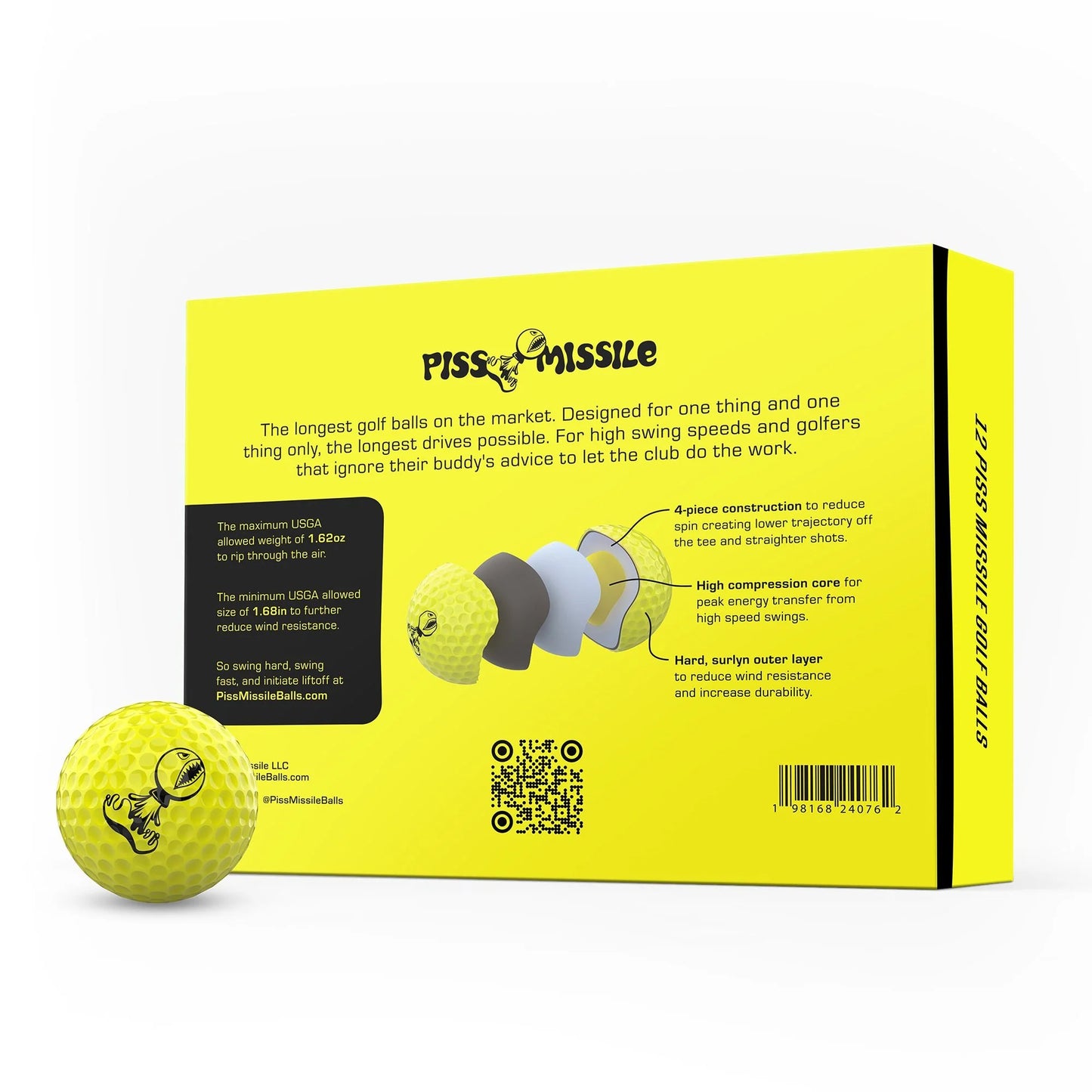 Piss Missile Golf Balls