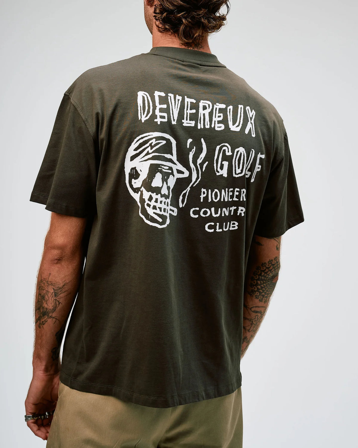 Devereux All The Smoke Tee - Faded Black (New)
