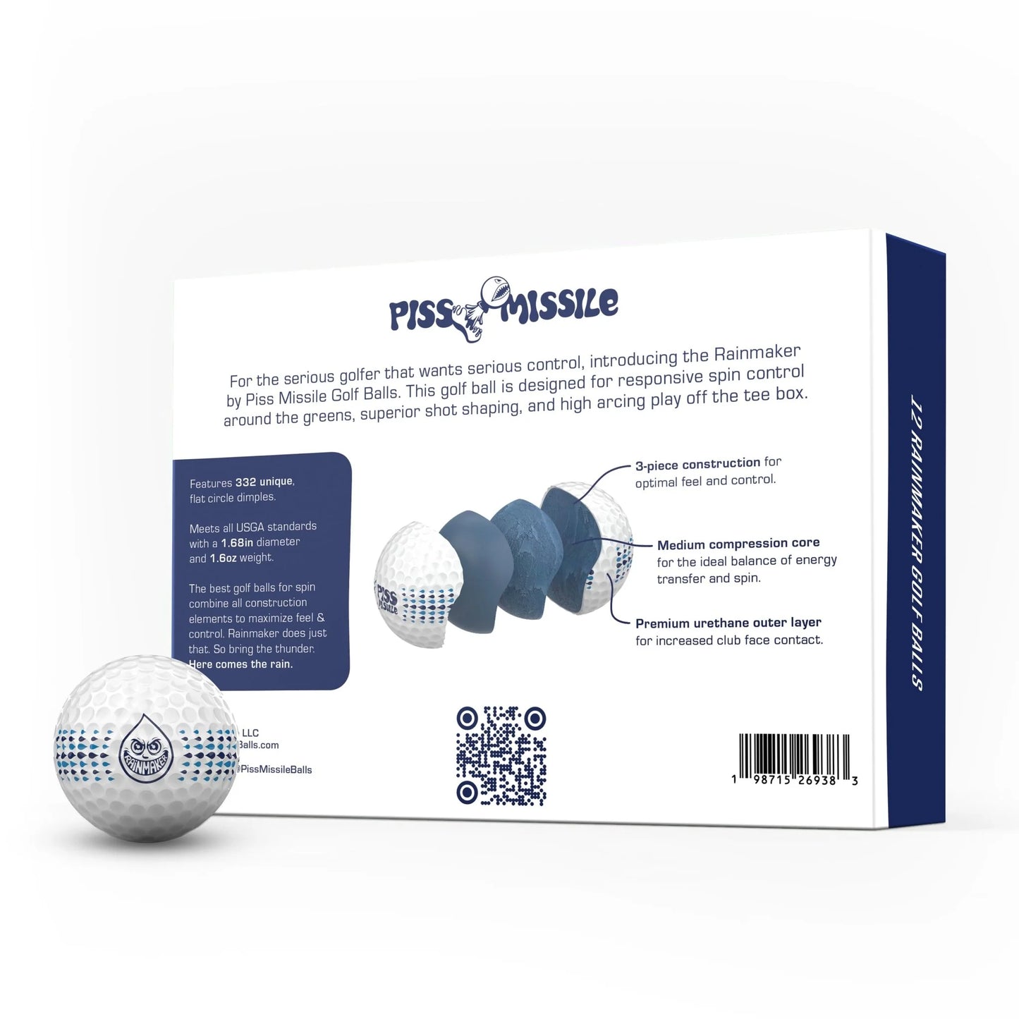Piss Missile Rain Maker Golf Balls