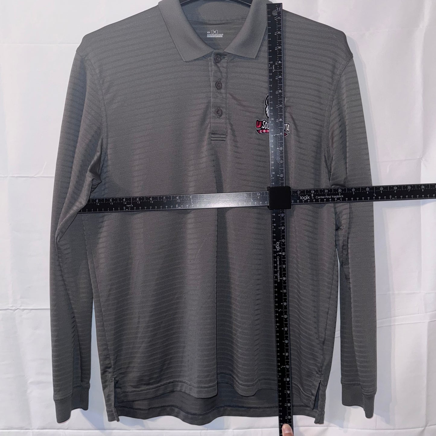 Under Armour University Of South Dakota Long Sleeve Polo (Preloved)