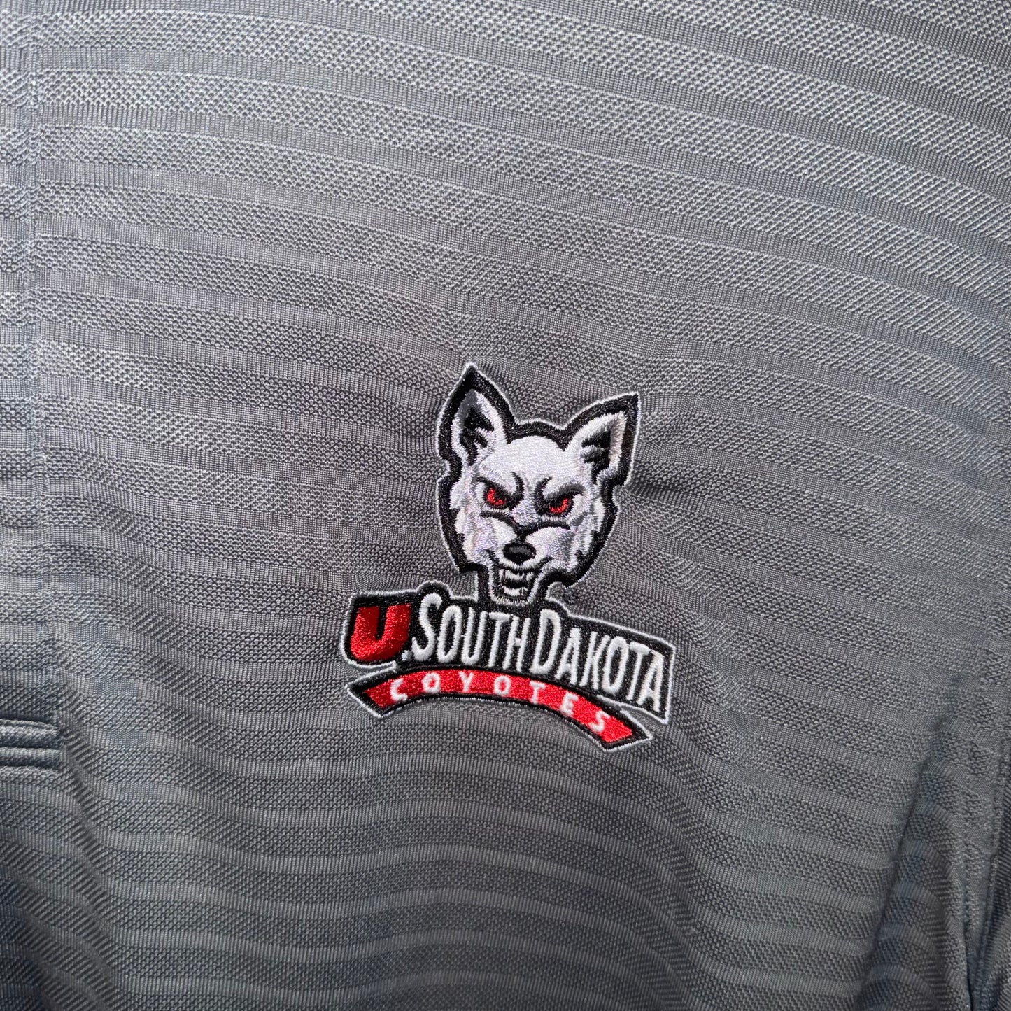 Under Armour University Of South Dakota Long Sleeve Polo (Preloved)