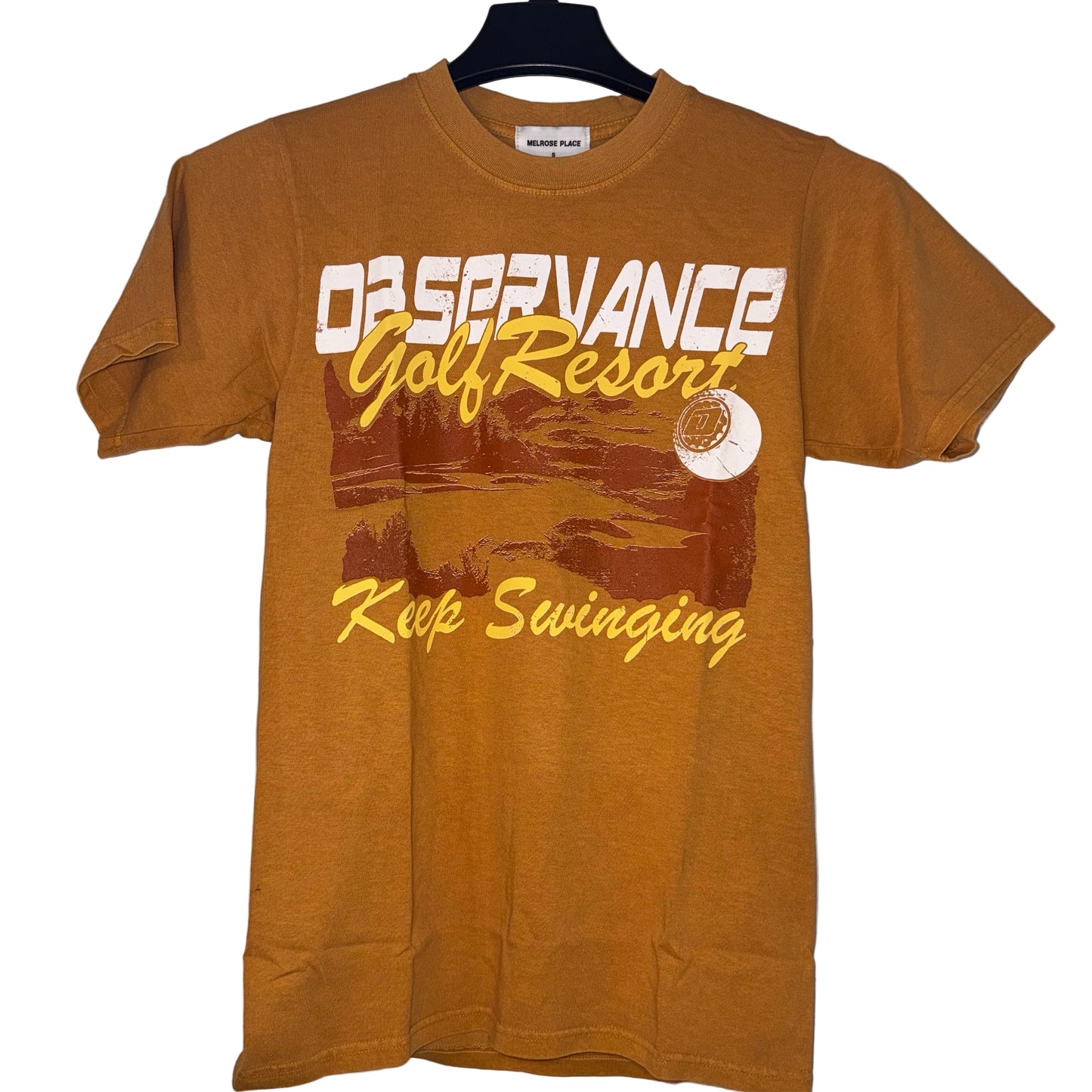 Melrose Place Observance Gold Resort T-Shirt (Brown) (New)