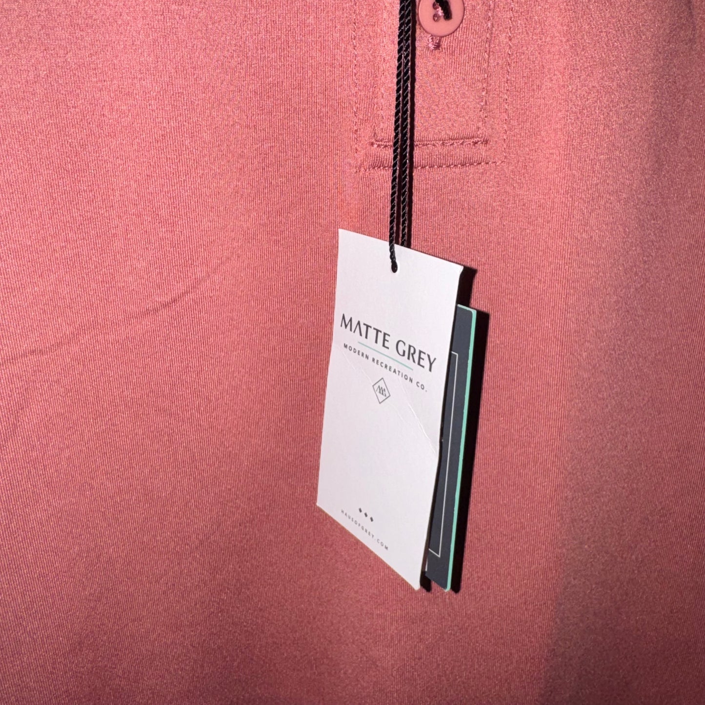 Matte Grey Red Rock Golf Club Polo (New)