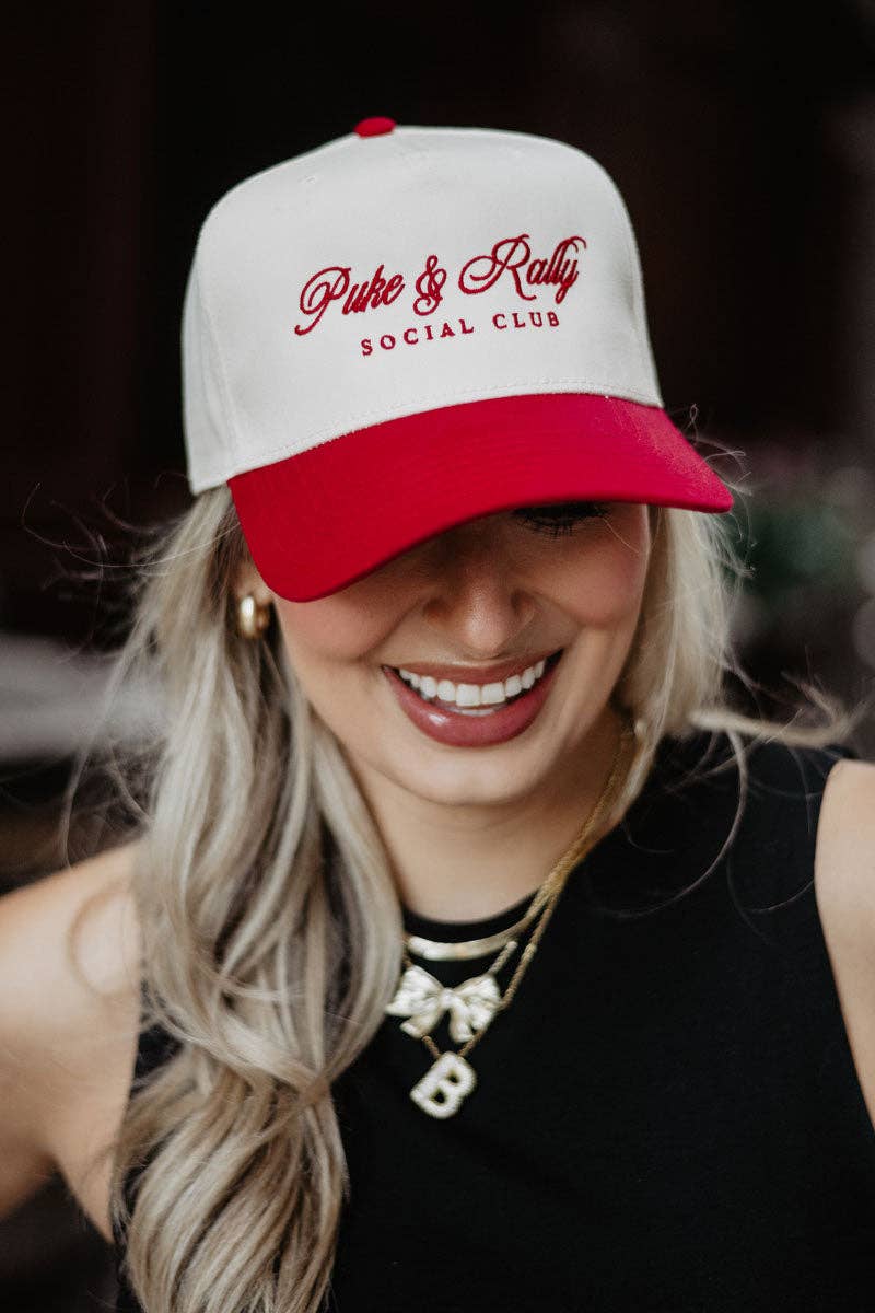 Katydid Puke & Rally Social Club Two-Toned Vintage Hat (New)