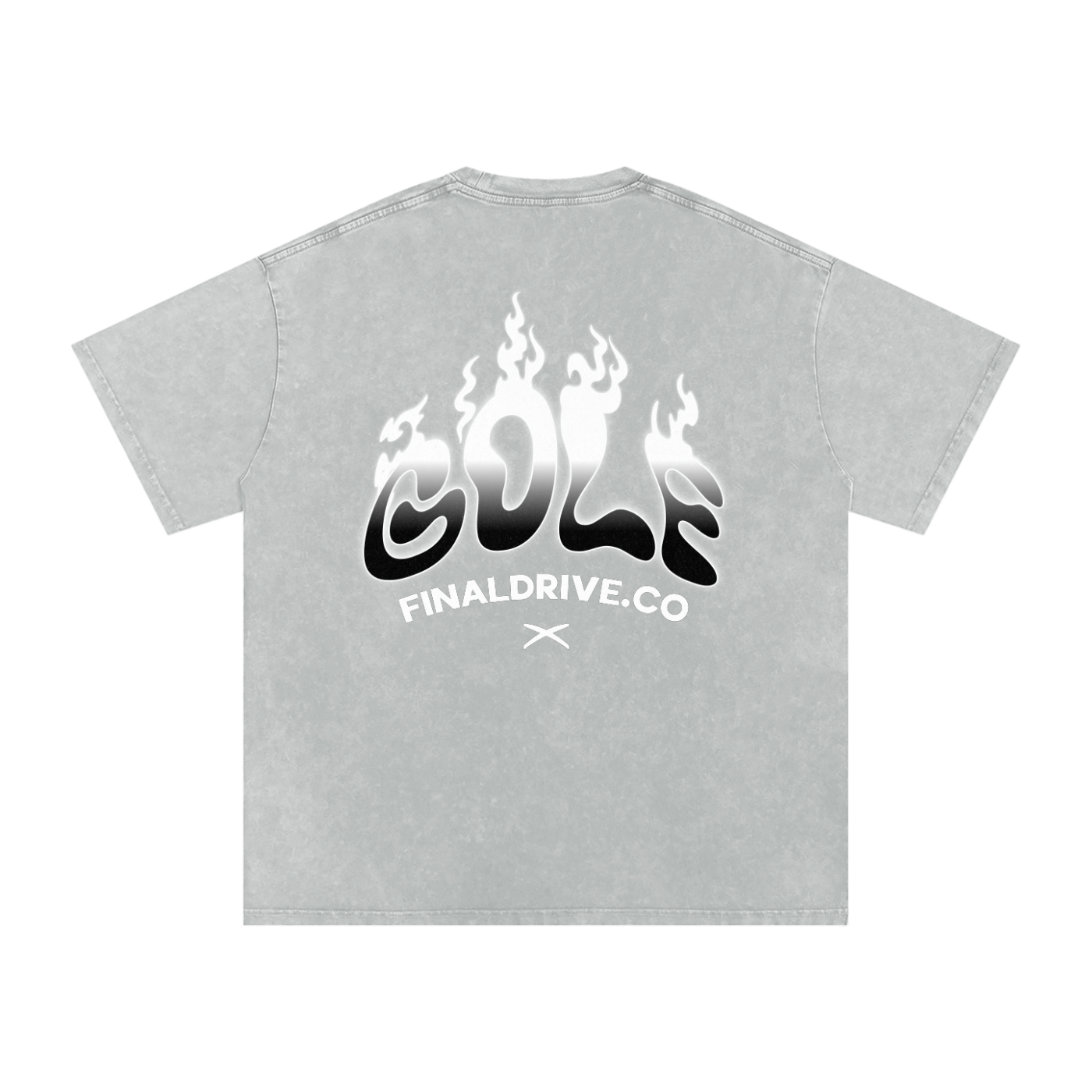 Final Drive Golf.co Snow Washed Oversized T-Shirt (New)