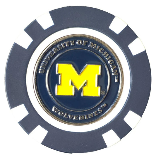 Michigan Wolverines Poker Chip Ball Marker