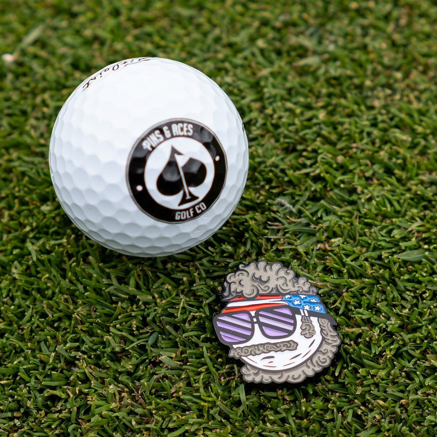 Pins & Aces - JERRY THE DEGENERATE BALL MARKER (New)