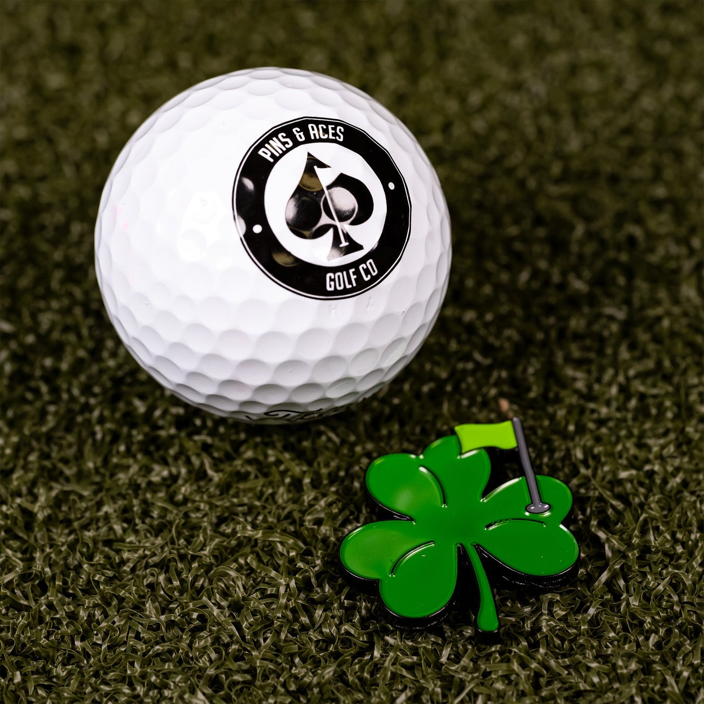 Pins & Aces - SHAMROCK BALL MARKER (New)