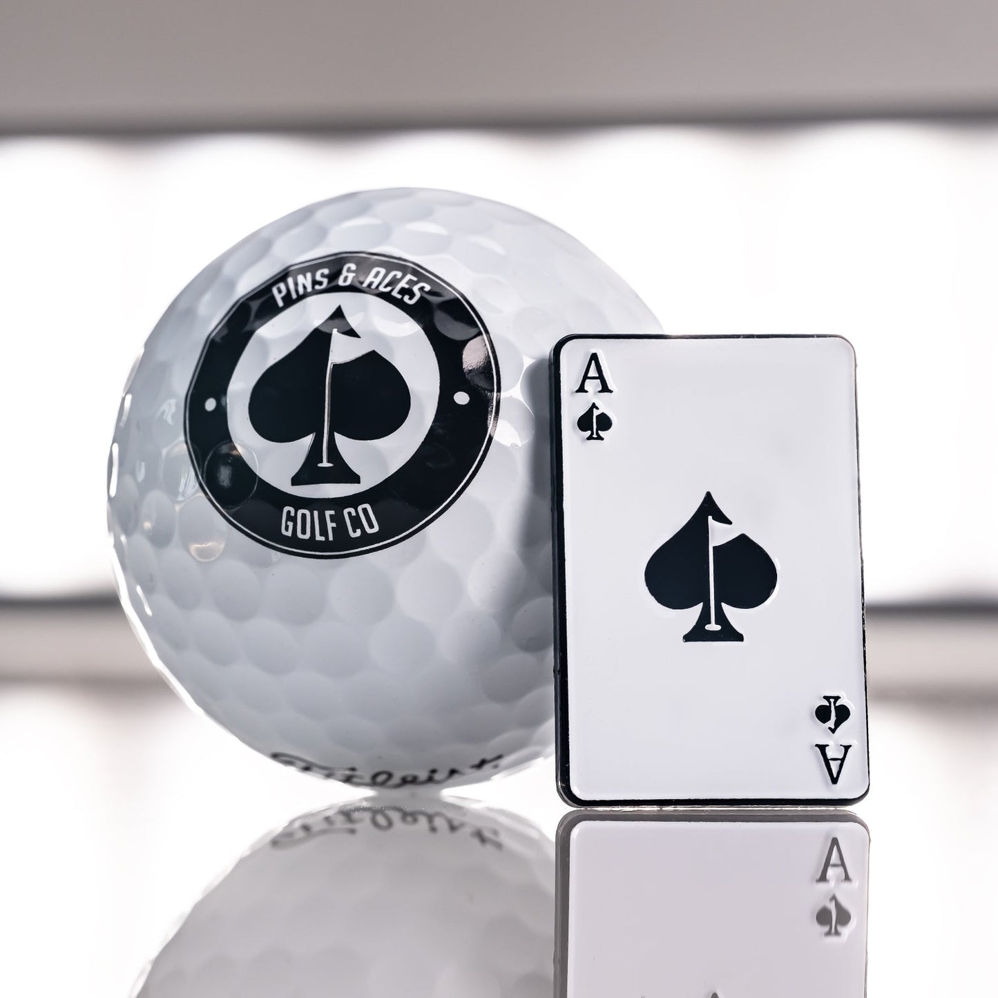 Pins & Aces - ACE OF SPADES BALL MARKER (New)
