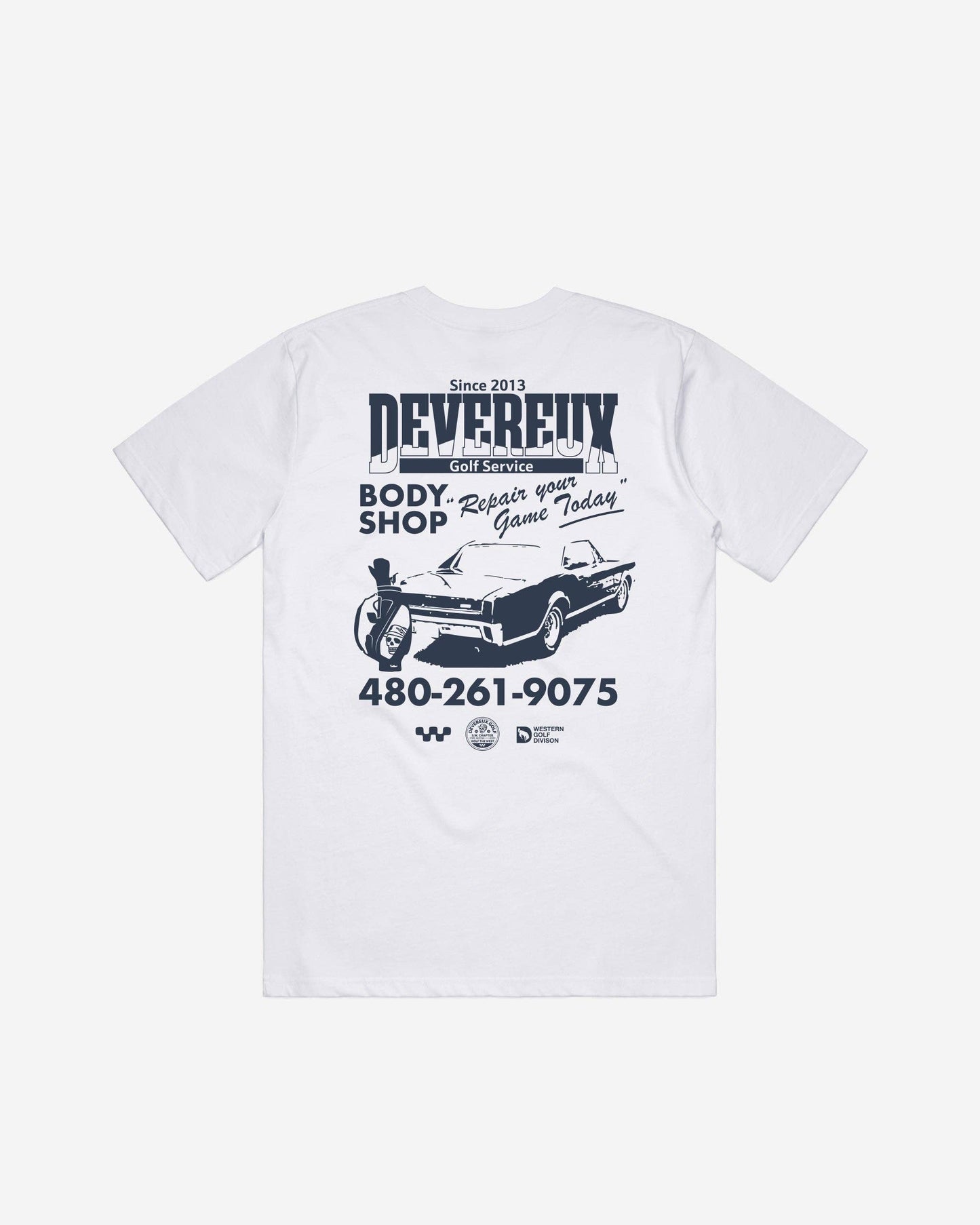 Devereux Body Shop Tee - White (New)