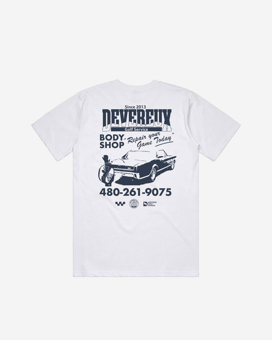 Devereux Body Shop Tee - White (New)
