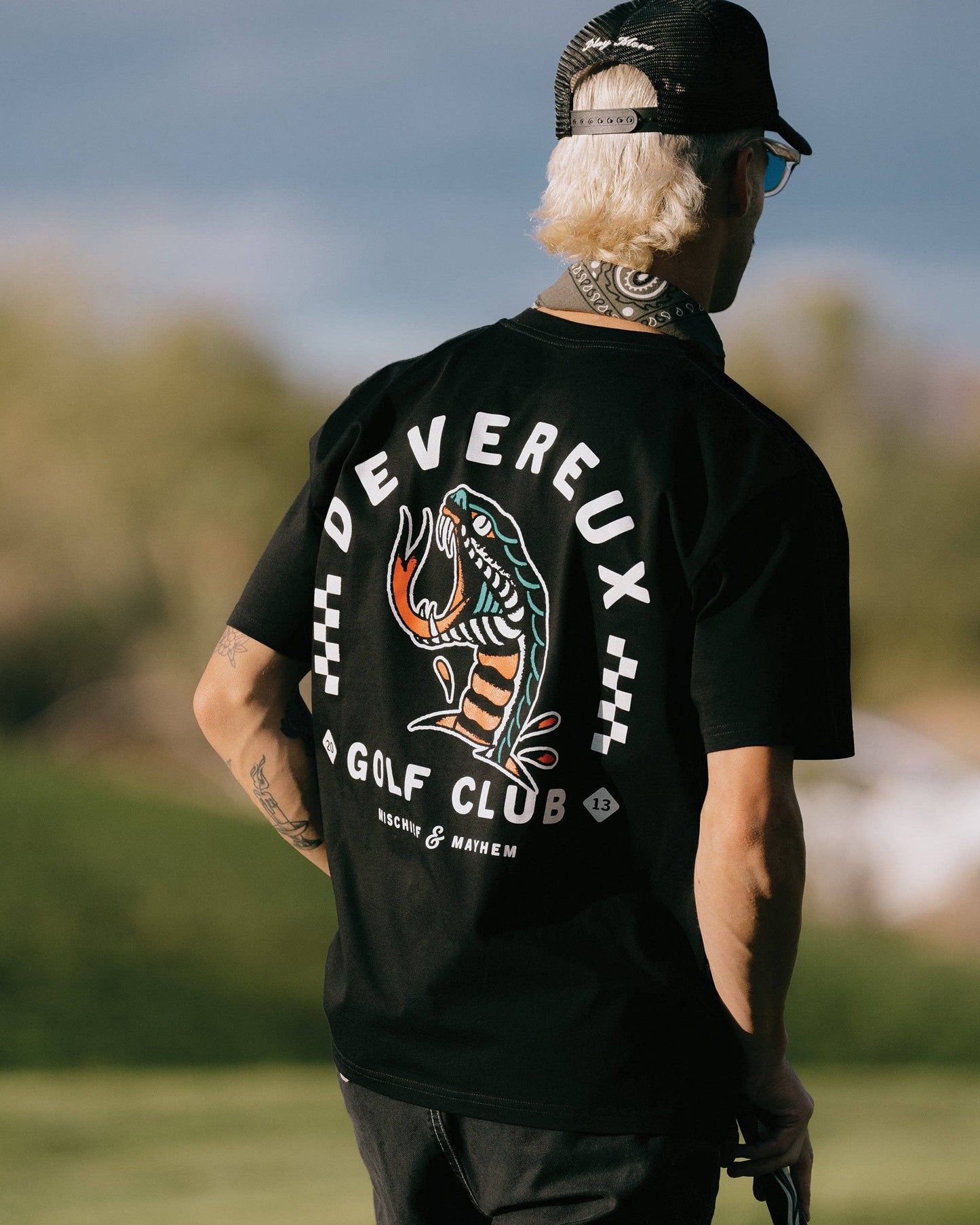 Devereux Snake Bite Tee - Black (New)
