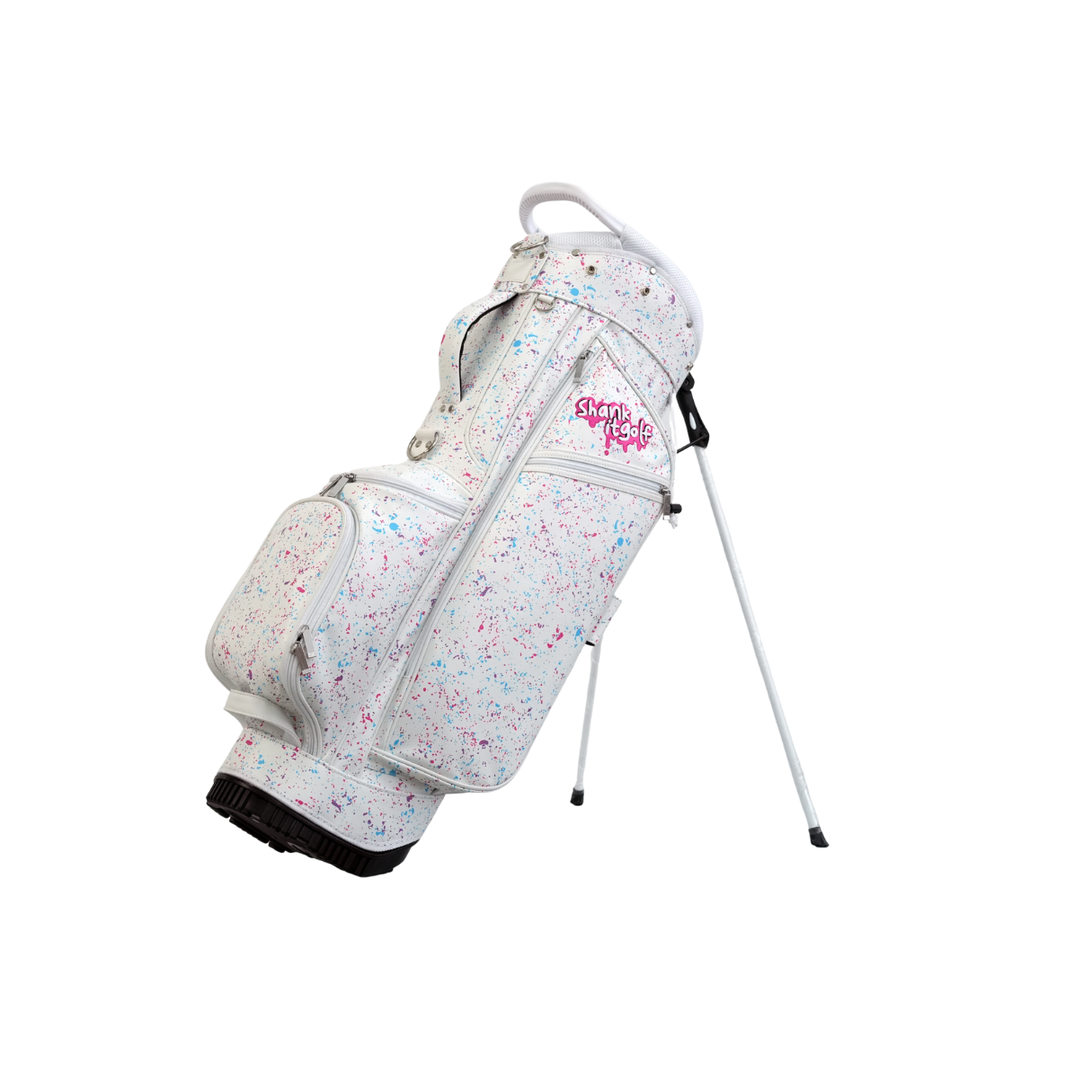Shank it Golf White Splatter Bag (New)