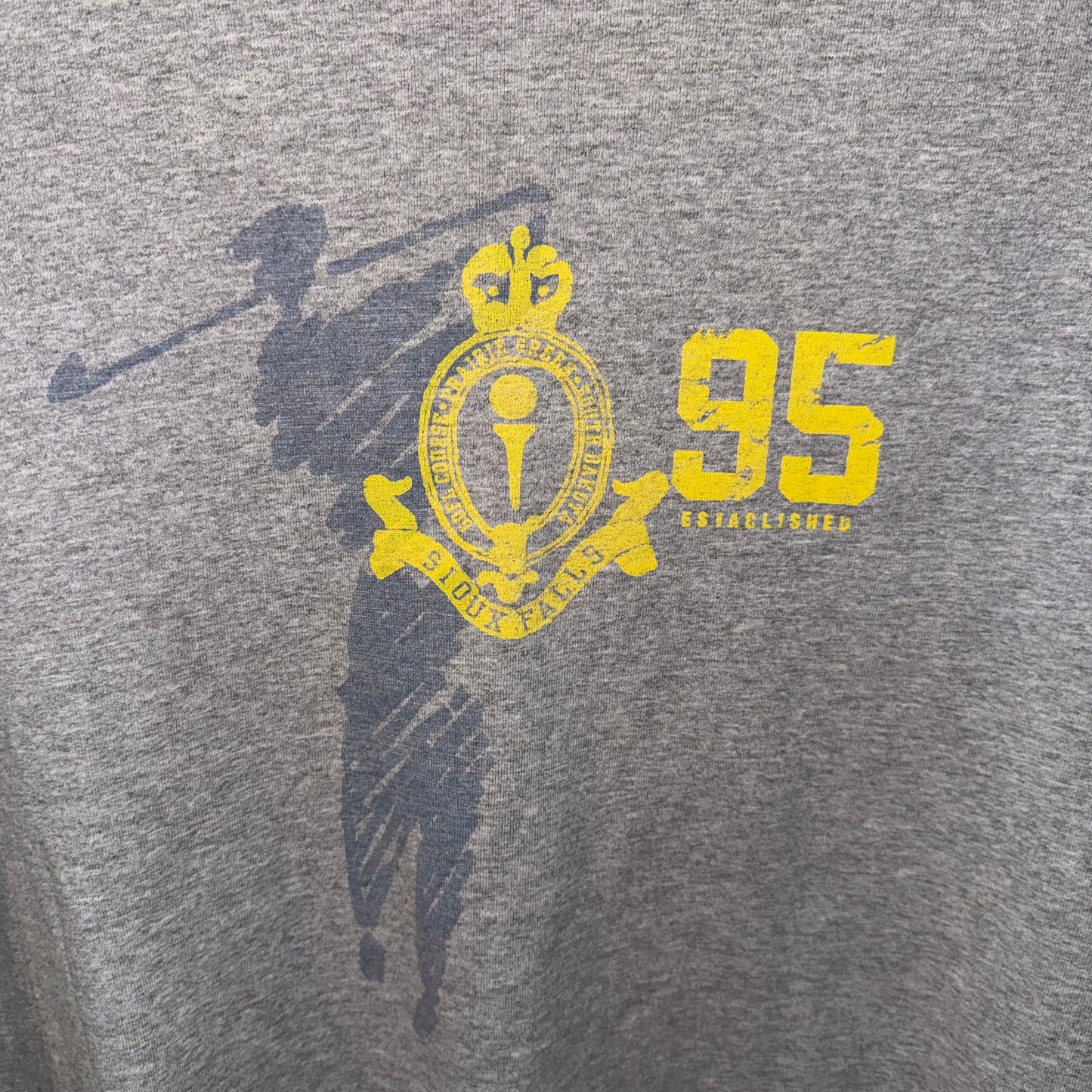 Sioux Falls Golf Mock Neck Long Sleeve T-Shirt (Vintage) (Preloved)
