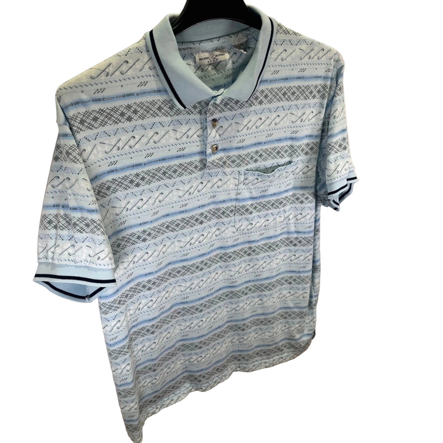 Michael Austin Golf Knitted Polo (Vintage) (Preloved)