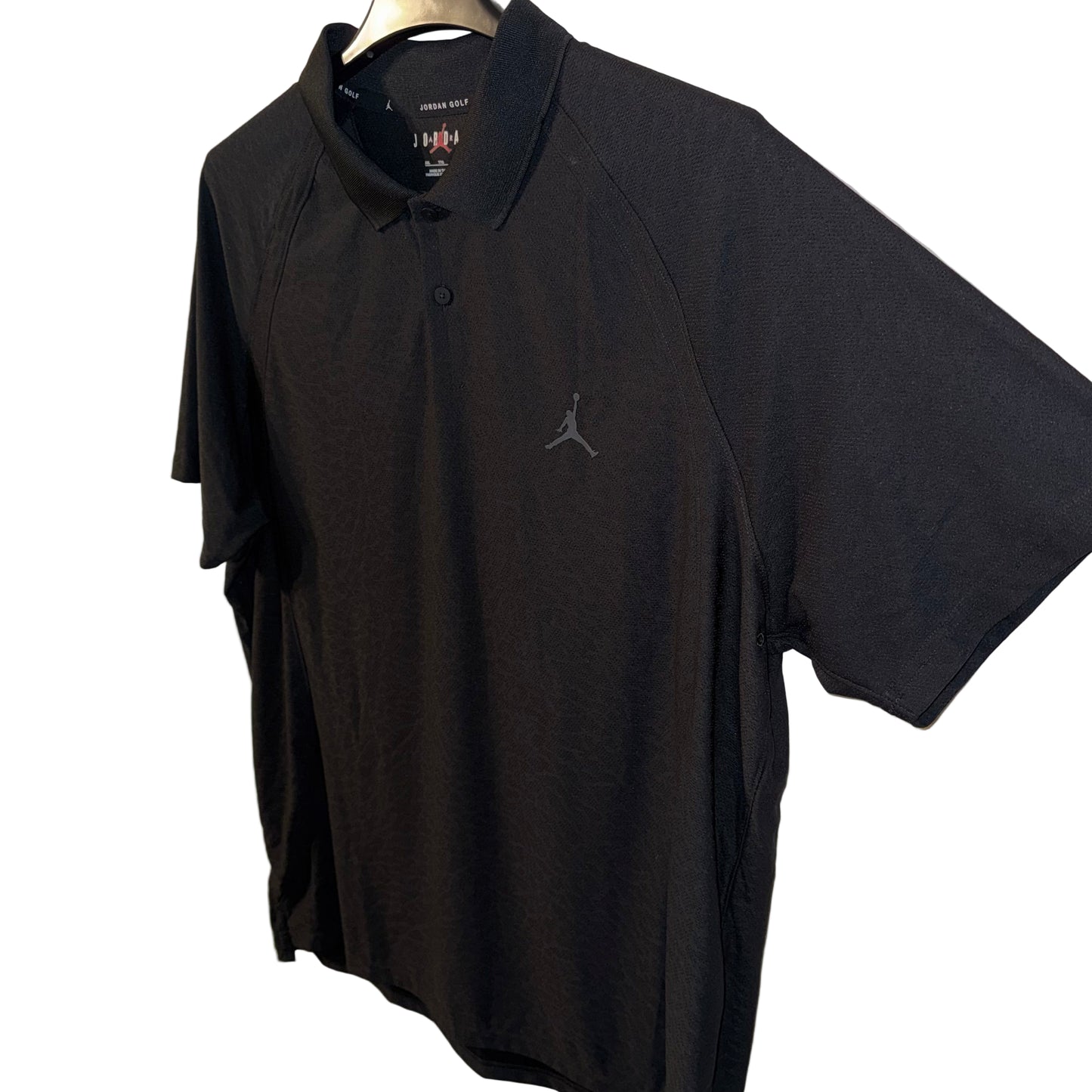 Jordan Golf Black Cement Print Polo (Preloved)