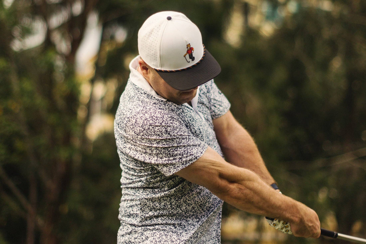 Tiger Black Golf Rope Hat (New)