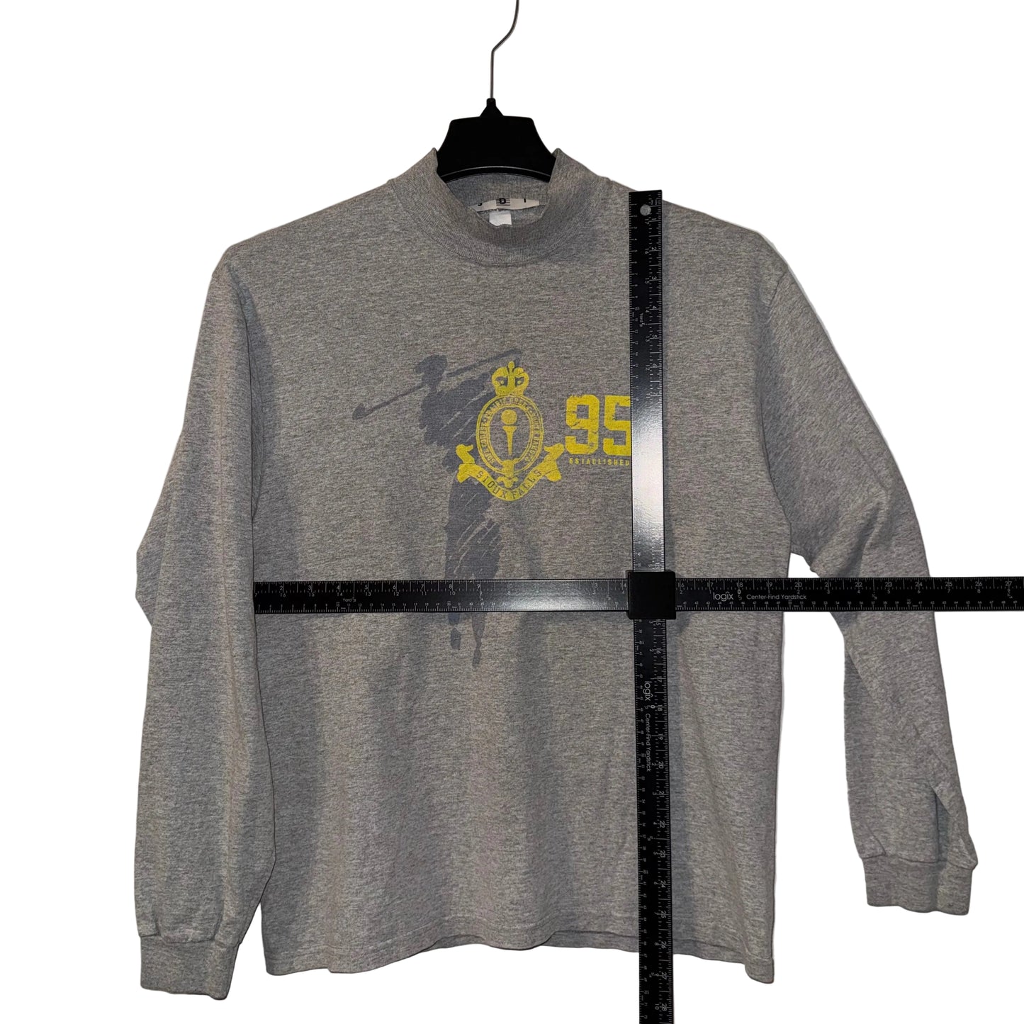 Sioux Falls Golf Mock Neck Long Sleeve T-Shirt (Vintage) (Preloved)