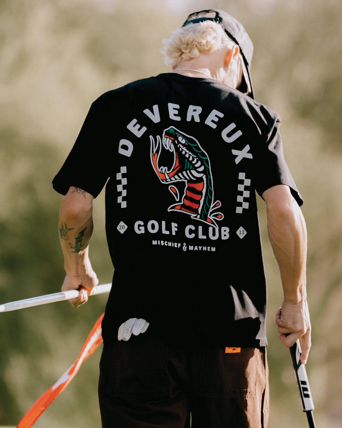 Devereux Snake Bite Tee - Black (New)
