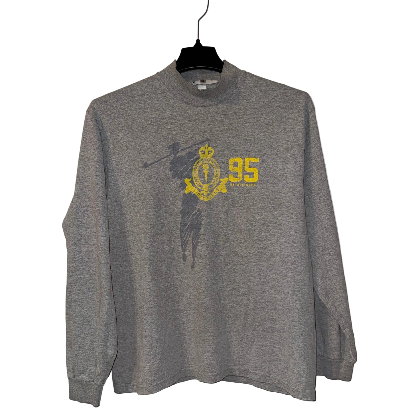 Sioux Falls Golf Mock Neck Long Sleeve T-Shirt (Vintage) (Preloved)