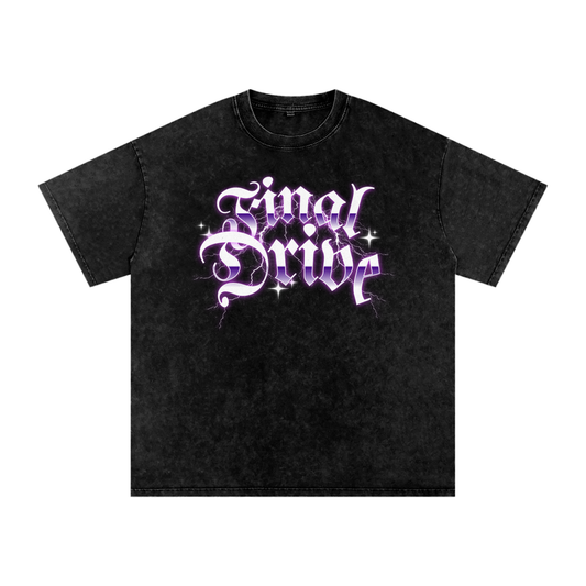 Final Drive Purple Lightning Oversized T-Shirt (New)