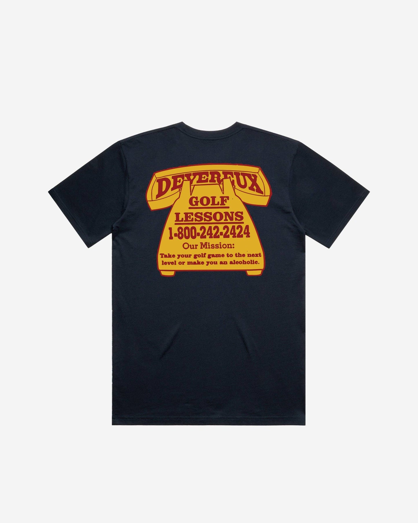 Devereux Golf Lessons Tee - Navy (New)