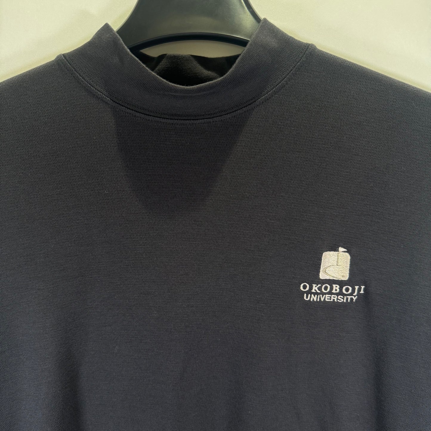 Gear University of Okoboji Golf Mock Neck T-Shirt (Vintage) (Preloved)