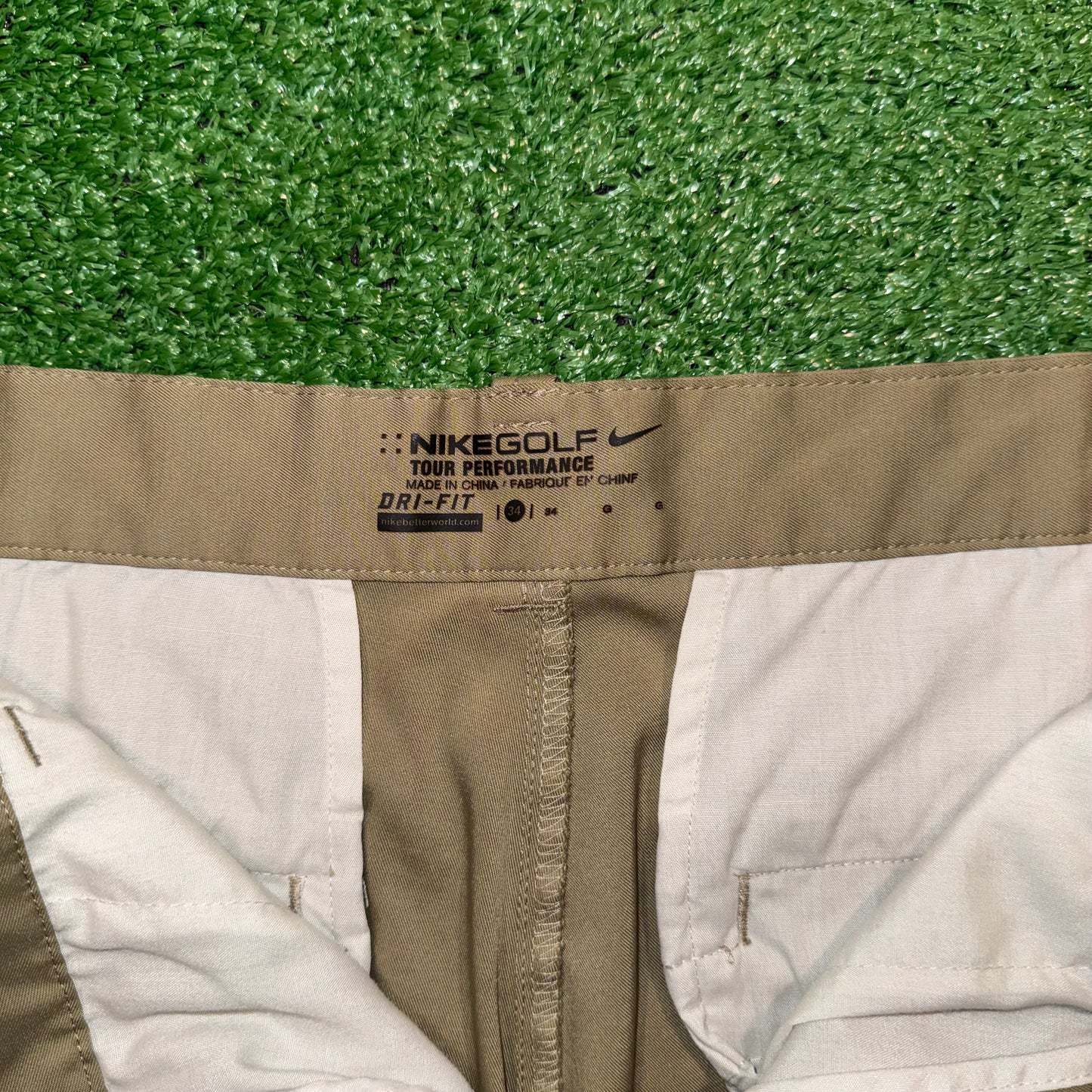 Nike Golf Tour Performance Khaki Shorts (Preloved)