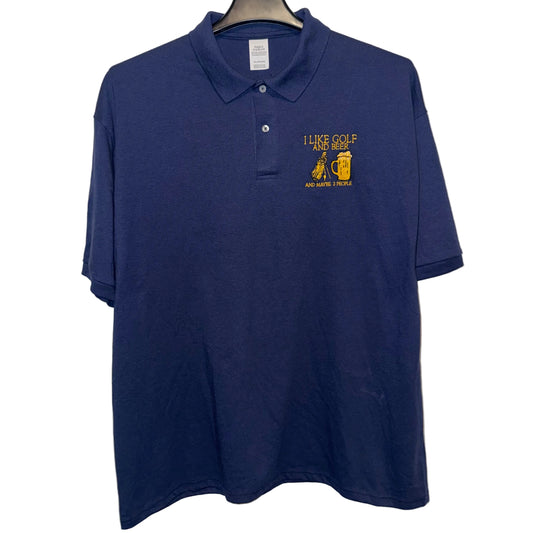 Hanes Golf & Beer Polo (Vintage) (Preloved)