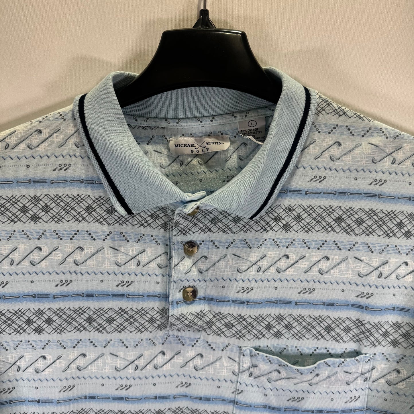 Michael Austin Golf Knitted Polo (Vintage) (Preloved)