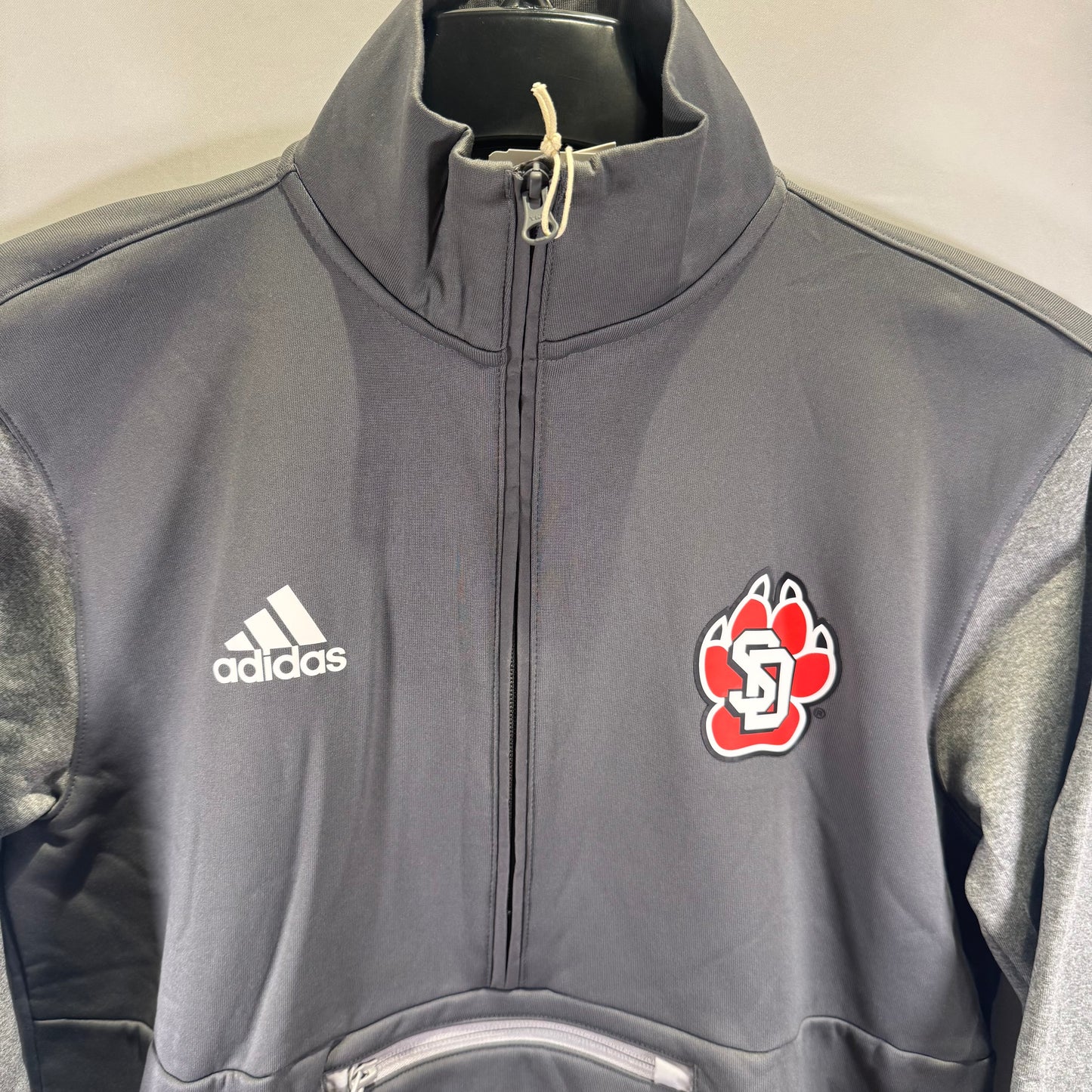 Adidas University of South Dakota 1/2 Zip Pullover (New)