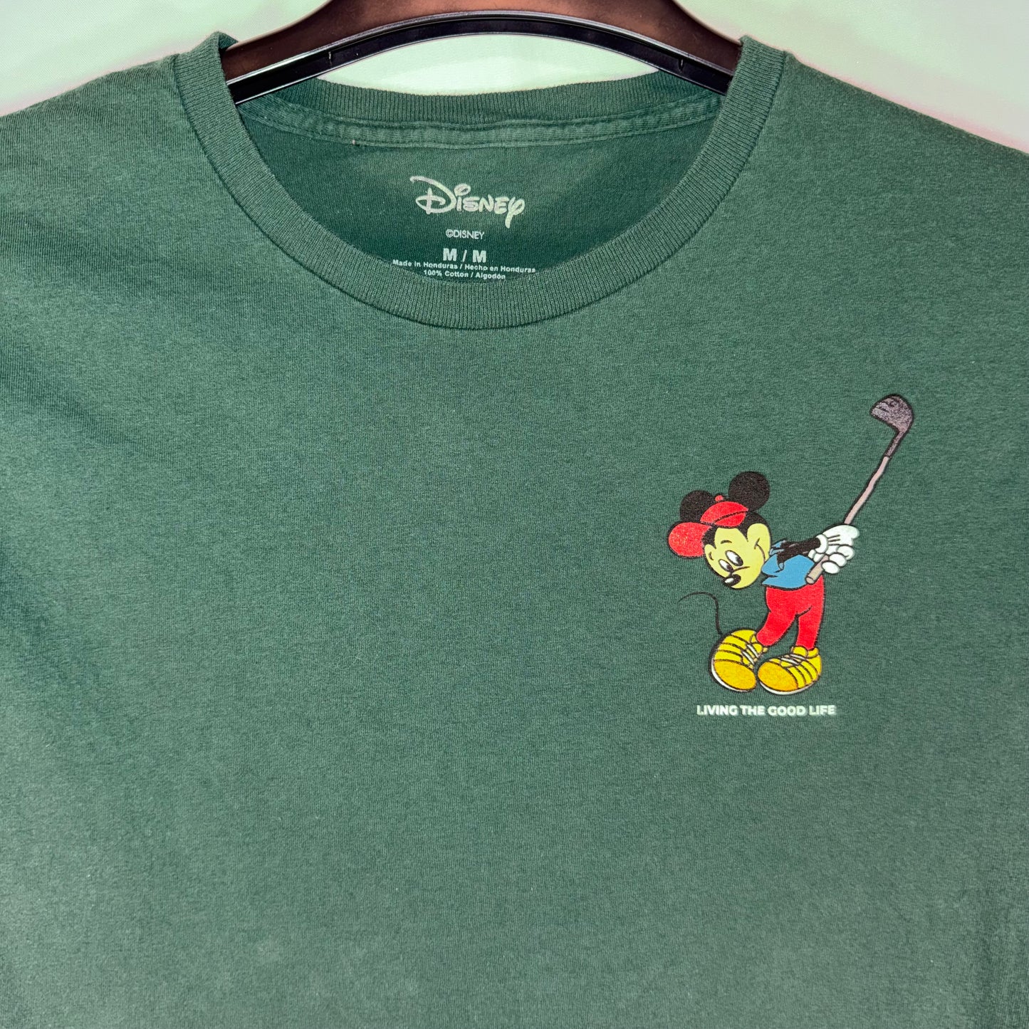Disney "Living The Good Life" Mickey Mouse T-Shirt (Vintage) (Preloved)