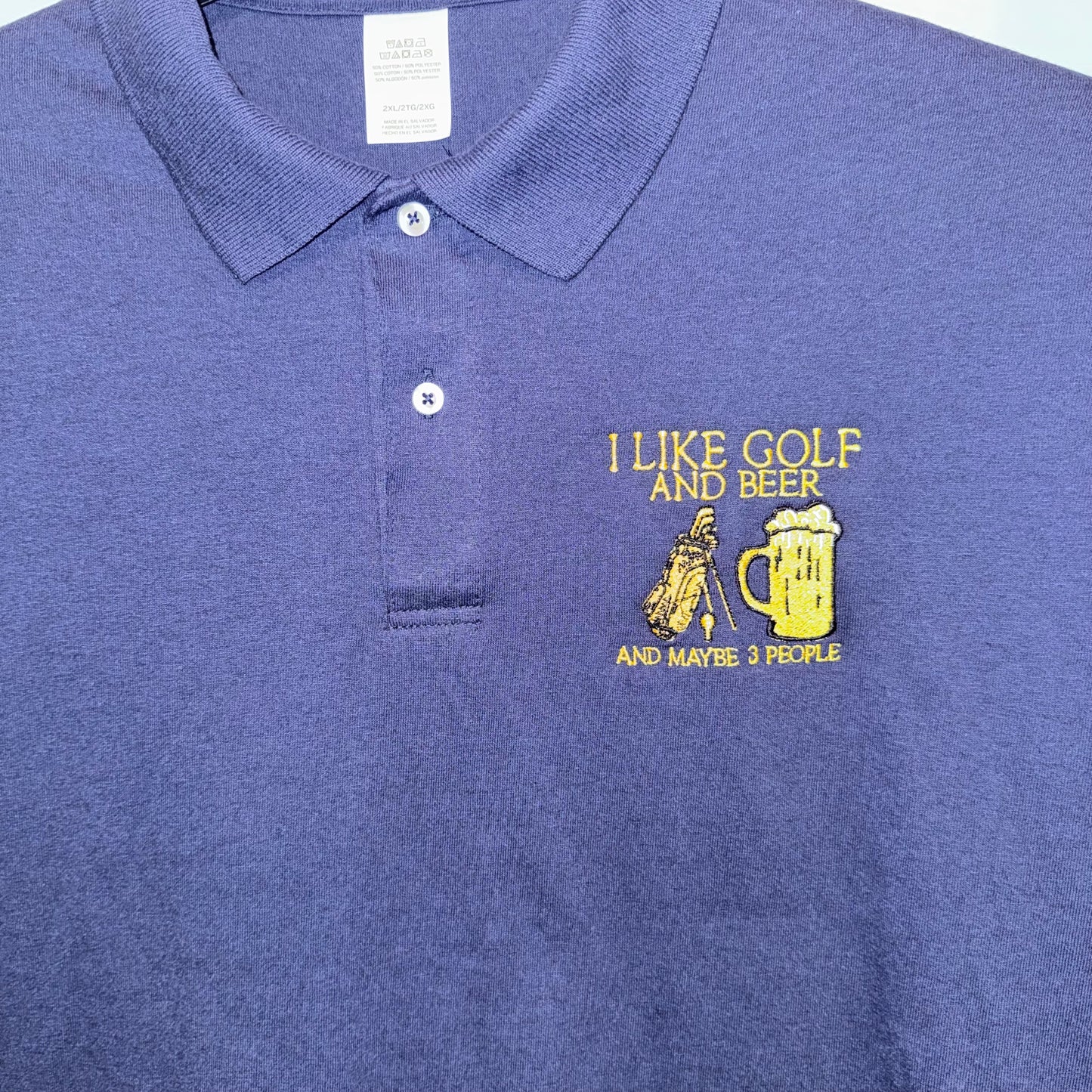 Hanes Golf & Beer Polo (Vintage) (Preloved)