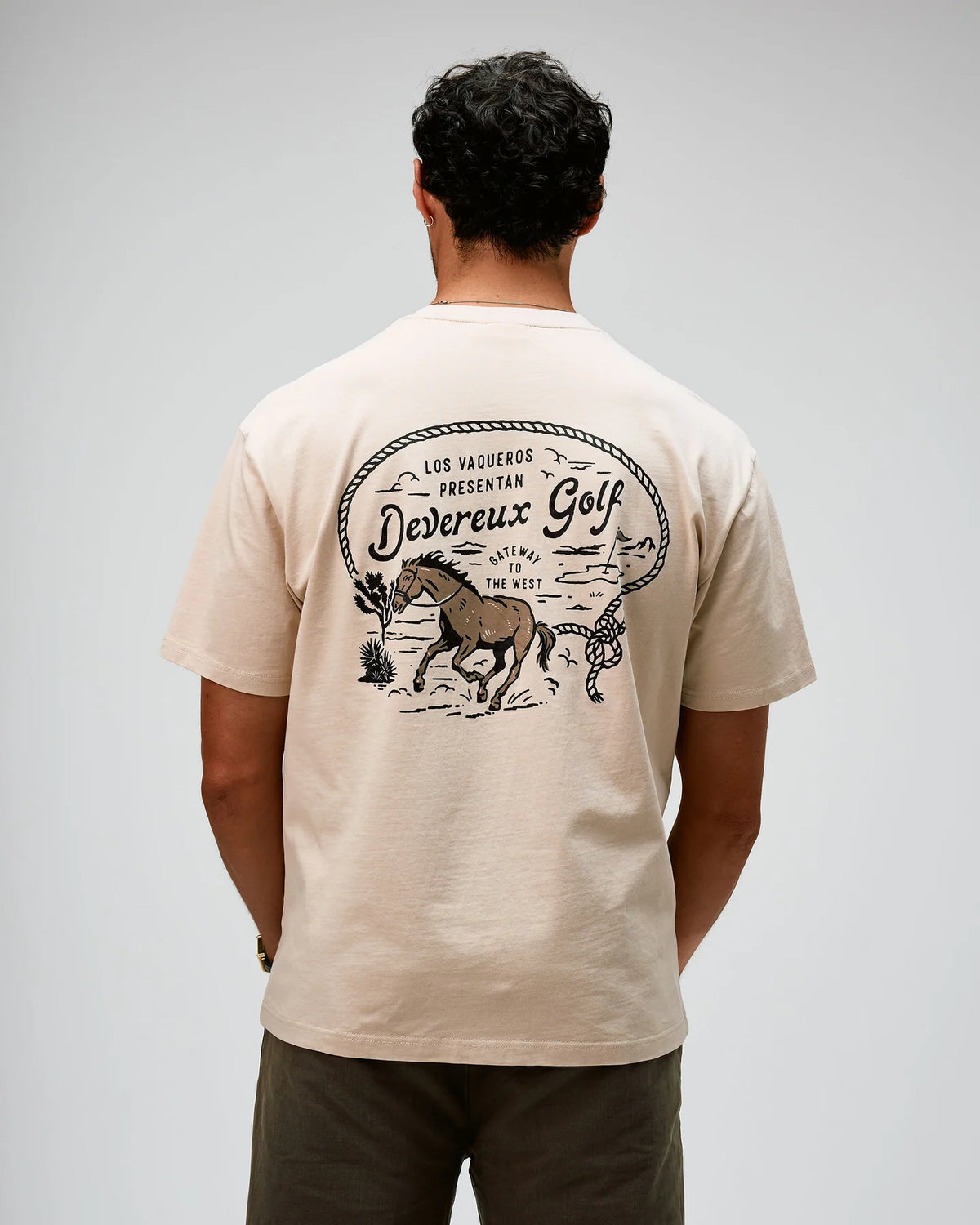 Devereux Los Vaqueros Tee - Bone (New)