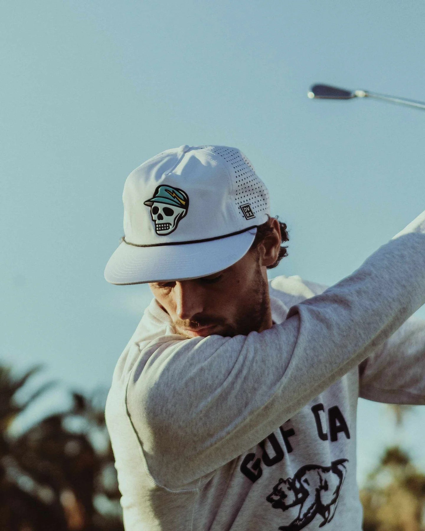 Devereux Skull Caddie Rope Hat - White (New)