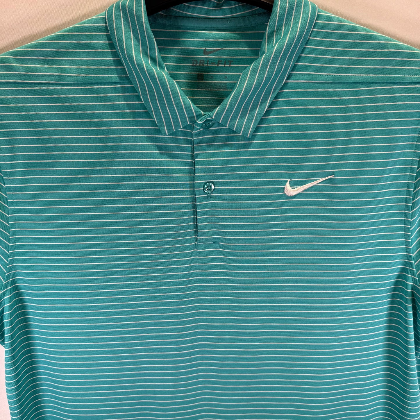 Nike  Dri-Fit Stripped Polo (Preloved)