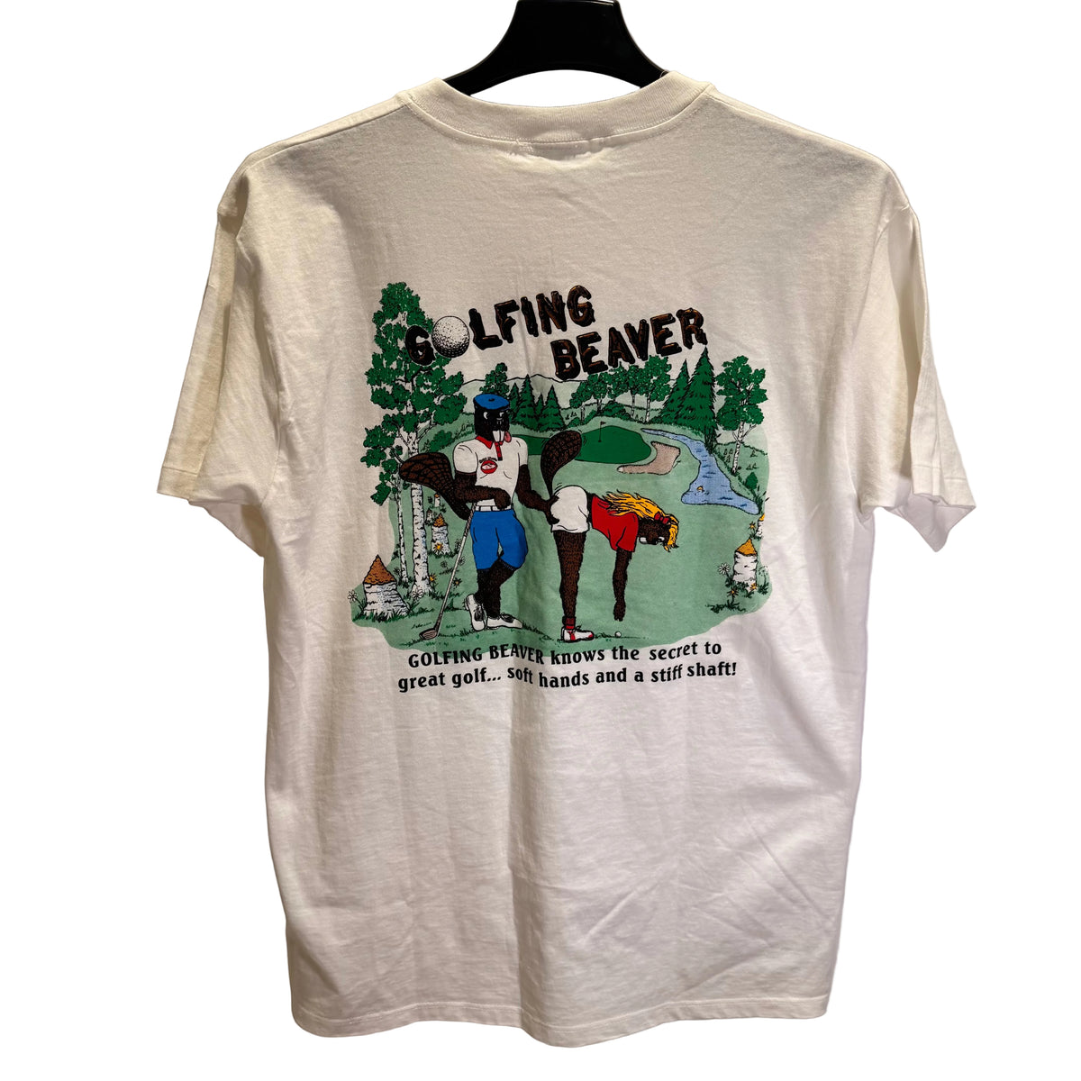 Leaver Liqour Golfing Beaver T-Shirt (Vintage) (Preloved)