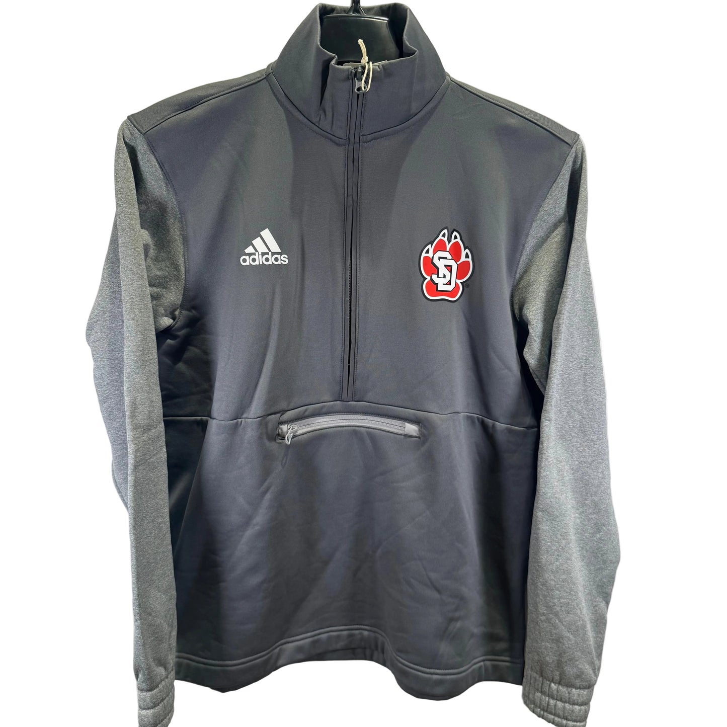 Adidas University of South Dakota 1/2 Zip Pullover (New)