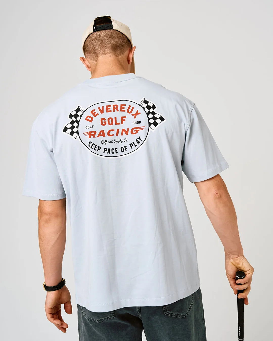 Devereux Keep the Pace Tee - Powder Blue (New)