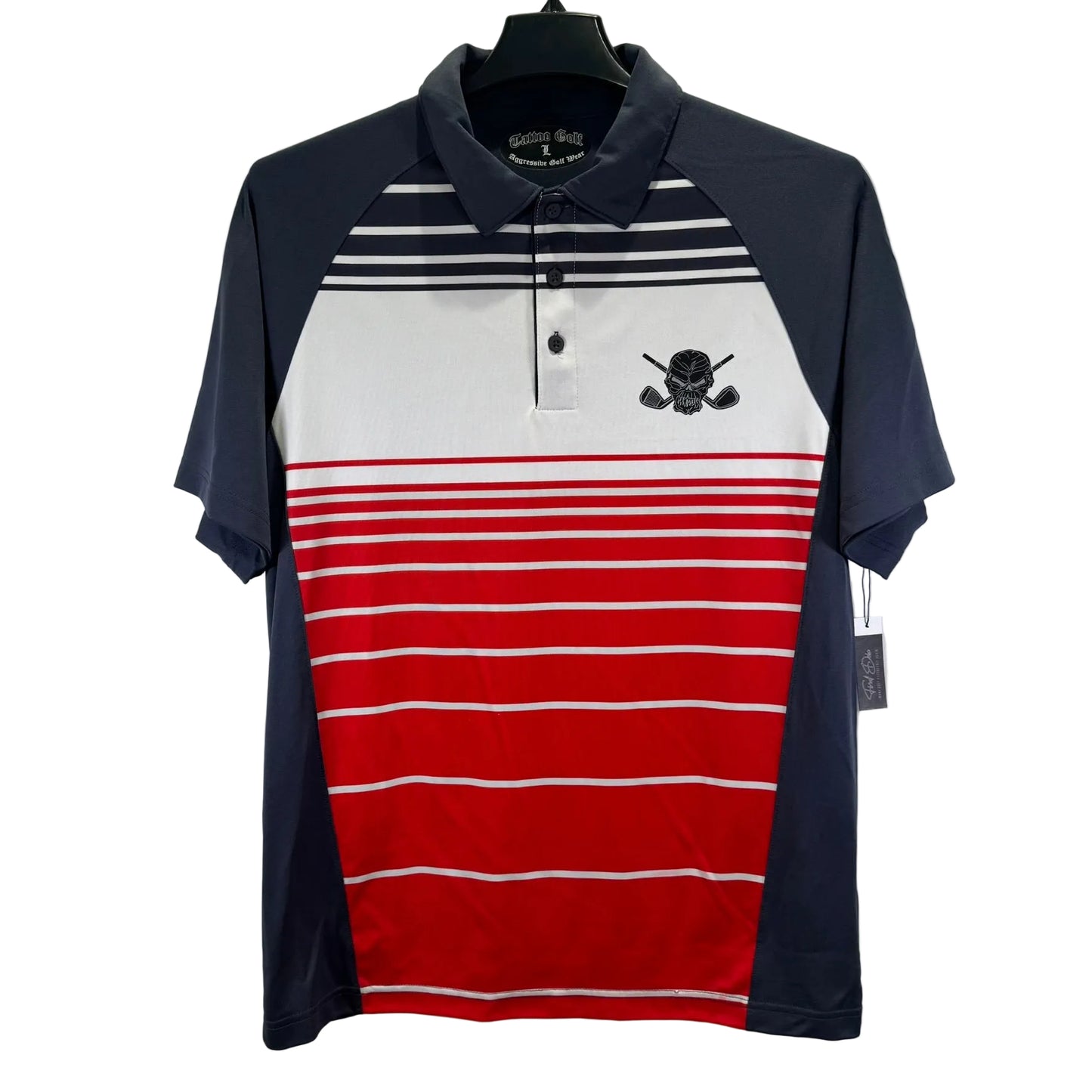 Tattoo Golf Stripped Polo (Preloved)