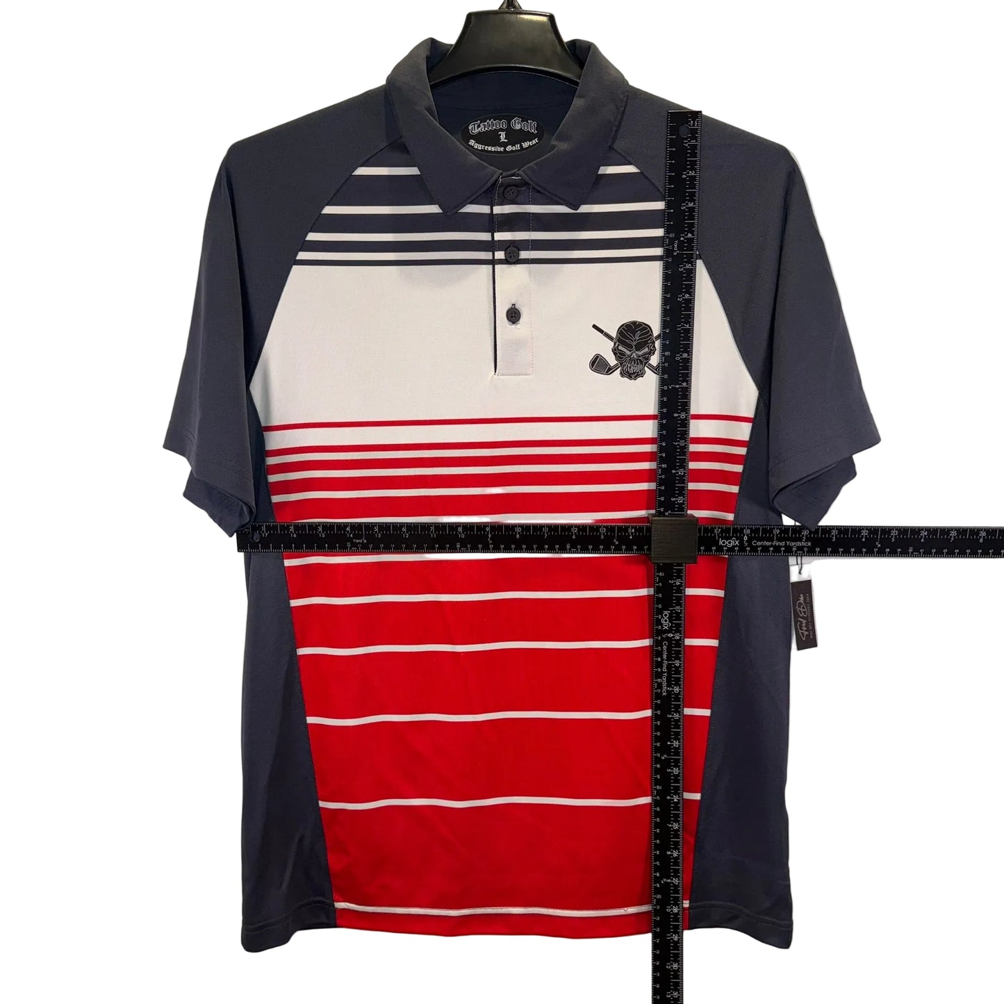 Tattoo Golf Stripped Polo (Preloved)