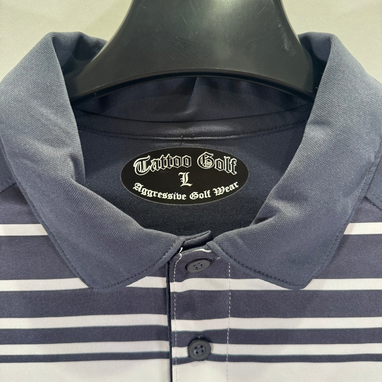Tattoo Golf Stripped Polo (Preloved)