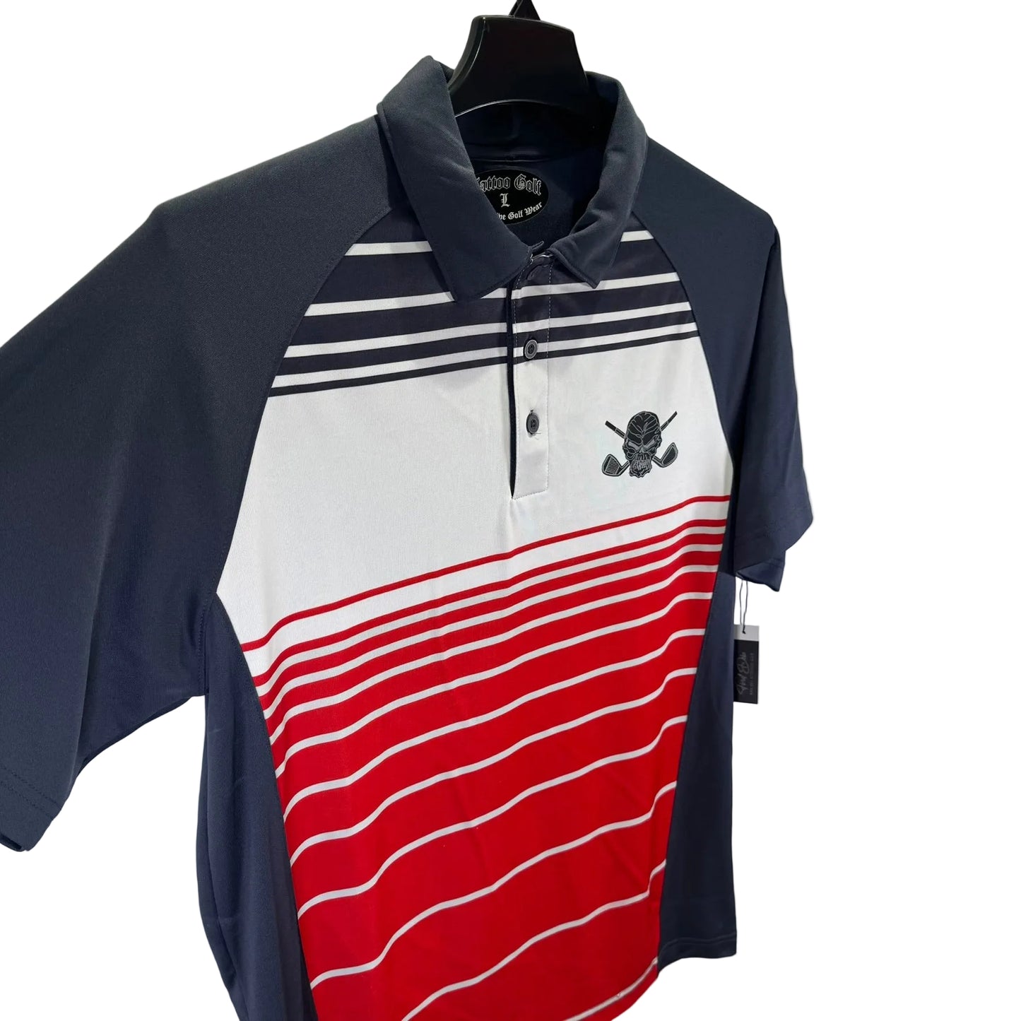 Tattoo Golf Stripped Polo (Preloved)
