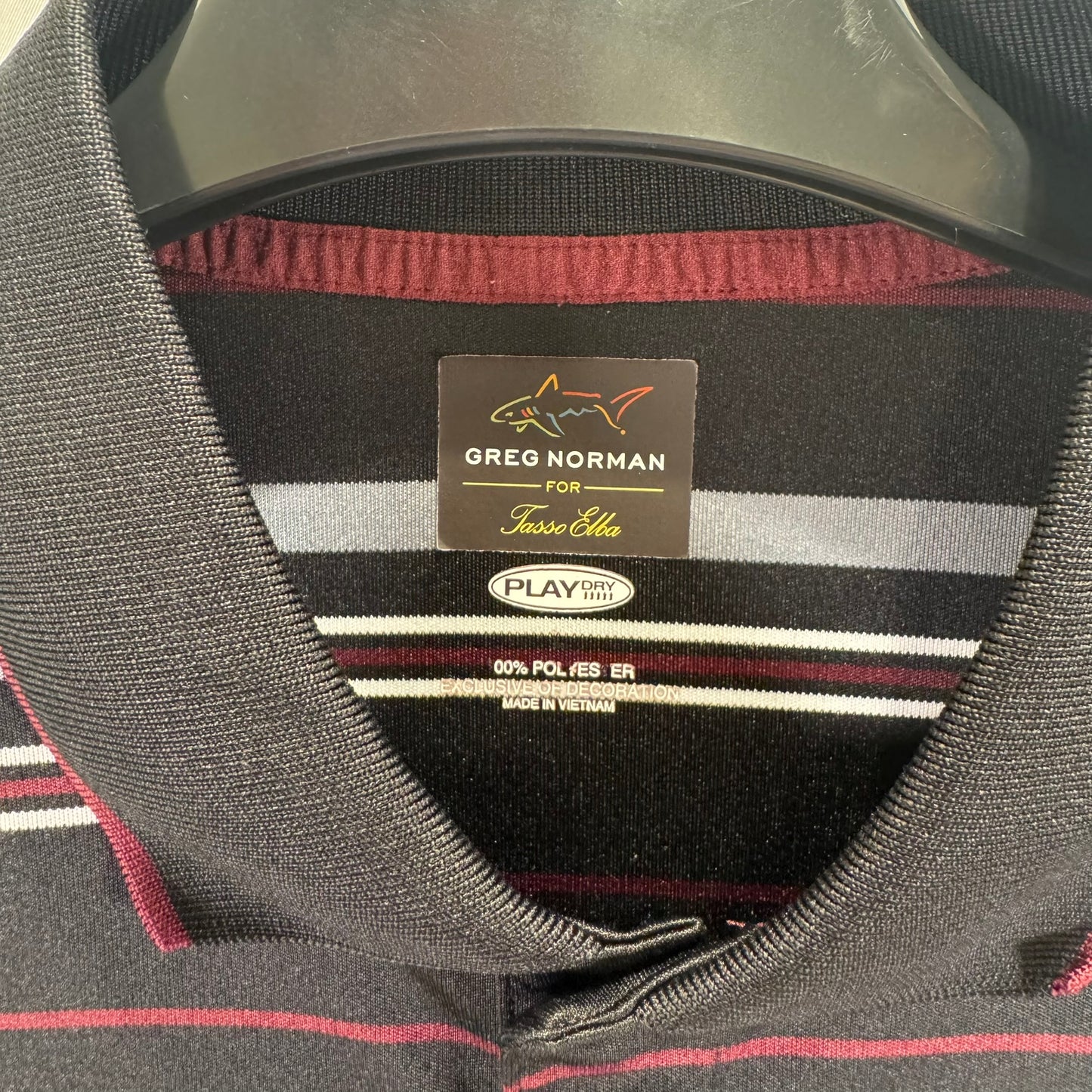 Greg Norman for Tasso Elba PlayDry Polo (Preloved)