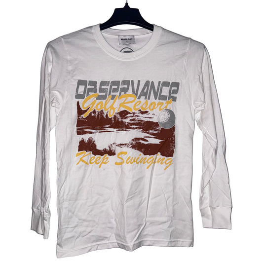 Melrose Place Observance Golf Resort Long Sleeve (White) (New)
