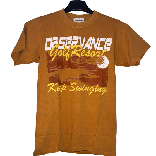 Melrose Place Observance Gold Resort T-Shirt (Brown) (New)