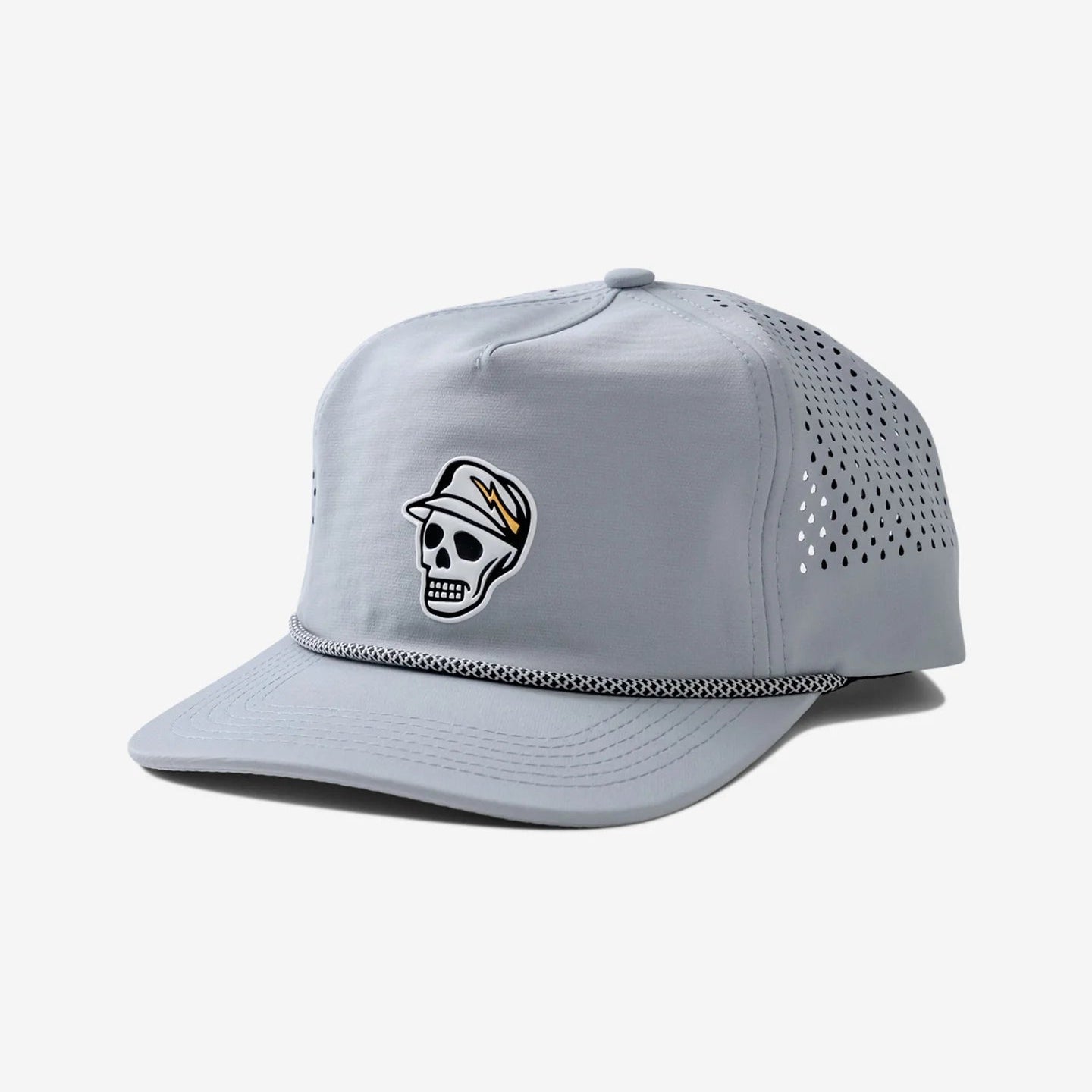 Devereux Skull Caddie Performance Rope Hat - Light Grey (New)